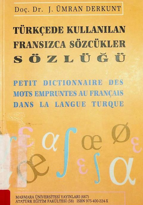 Türkçede Kullanılan Fransızca Sözcükler